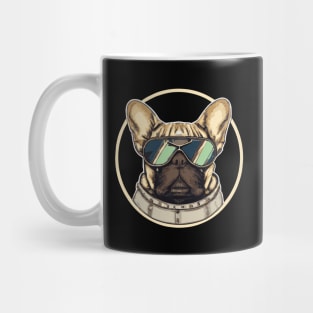 French Bulldog Pilot Dog Lover Frenchie Mug